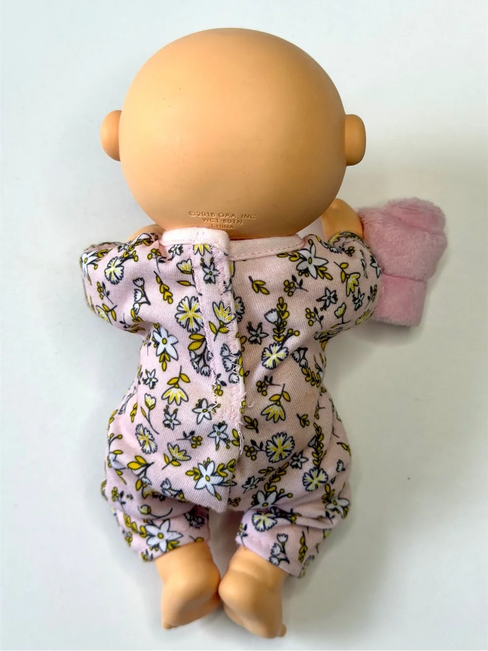 Cabbage Patch Kids Doll 9” Snuggle Time Newborn Girl Blue Eyes Outfit Blanket